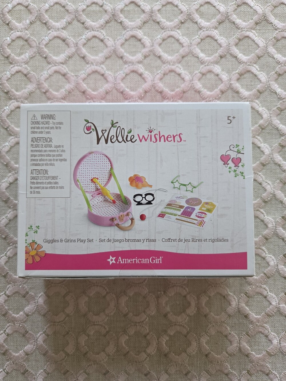 NIB American Girl Wellie Wishers Giggles And Grins Play Set Retired 2016-2018